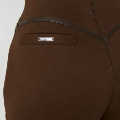 Woman Tracksuits Contour Piping Joggers - Chocolate Brown