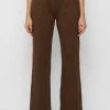 Woman Tracksuits Contour Piping Joggers - Chocolate Brown