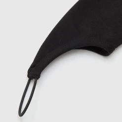 Woman Tops BODYSUITS Contrast Asymmetric Bodysuit - Black