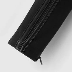 Woman Leggings Contrast Contour Leggings - Black