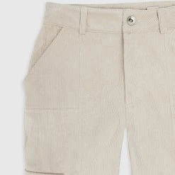 Woman Trousers Corduroy Cargo Pants - Beige CARGO PANTS & JOGGERS