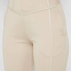 Woman Tracksuits Corset Joggers - Beige