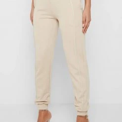 Woman Tracksuits Corset Joggers - Beige