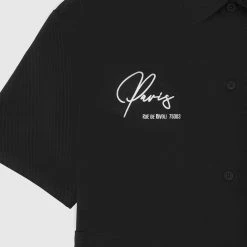 Man Shirts Signature Cargo Shirt - Black