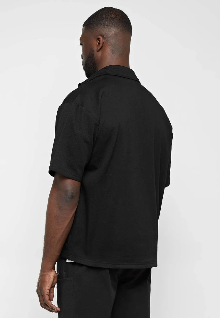 Man Shirts Signature Cargo Shirt - Black
