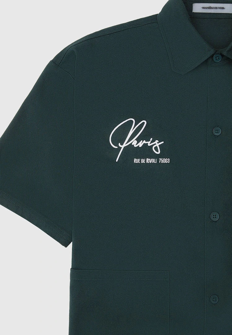 Man Shirts Signature Cargo Shirt - Green