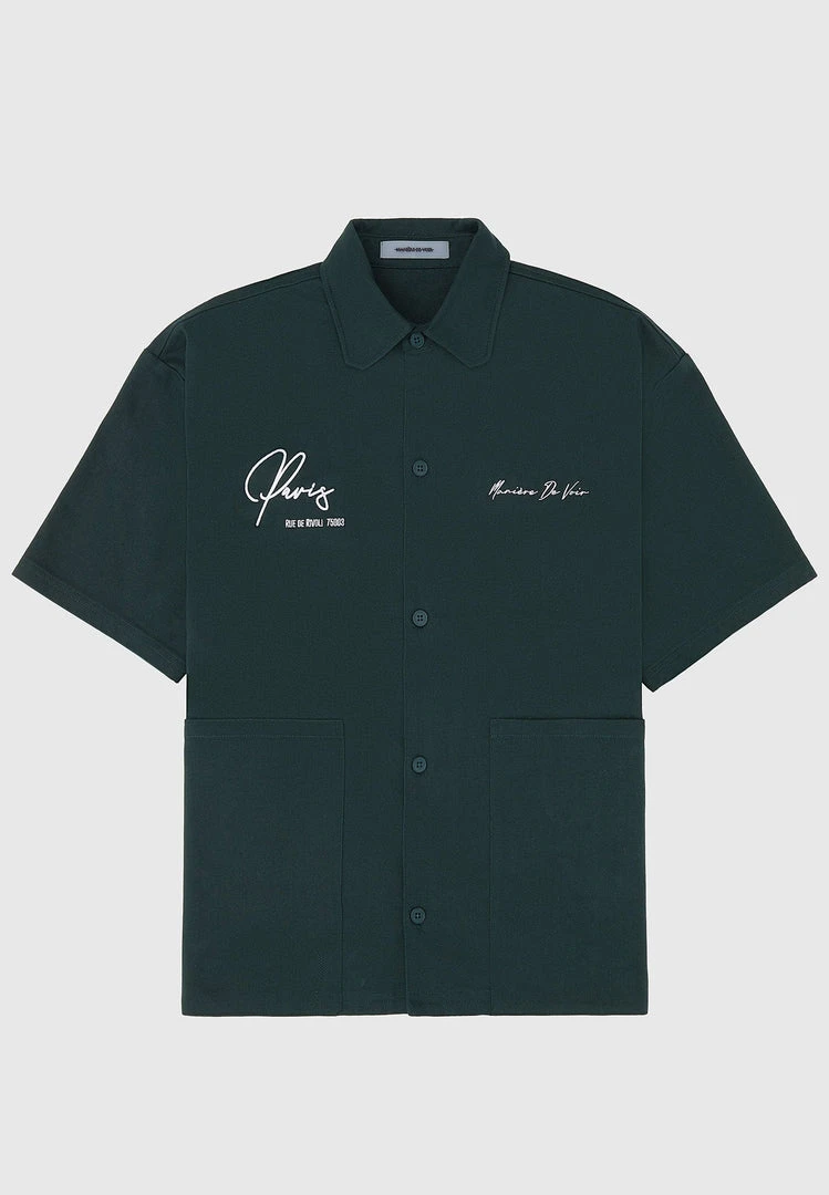 Man Shirts Signature Cargo Shirt - Green