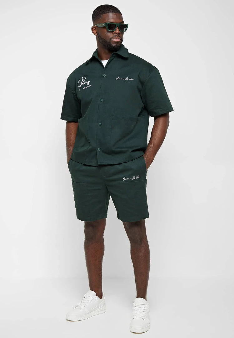 Man Shirts Signature Cargo Shirt - Green