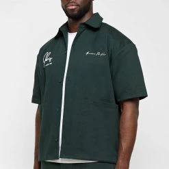 Man Shirts Signature Cargo Shirt - Green