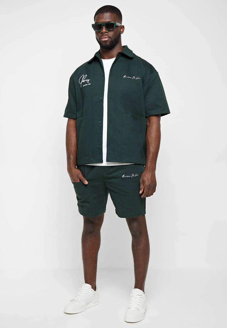 Man Shorts Signature Cargo Shorts - Green