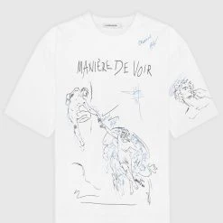 Man T-Shirts Graffiti T-Shirt - White