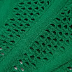 Woman Tops Crochet Knit Corset Top - Green