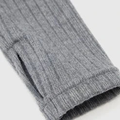 Woman Tops TOPS & T SHIRTS Crop Top With Knitted Overlay - Black/Grey