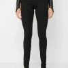 Woman Leggings Cut-Out O-Ring Leggings - Black