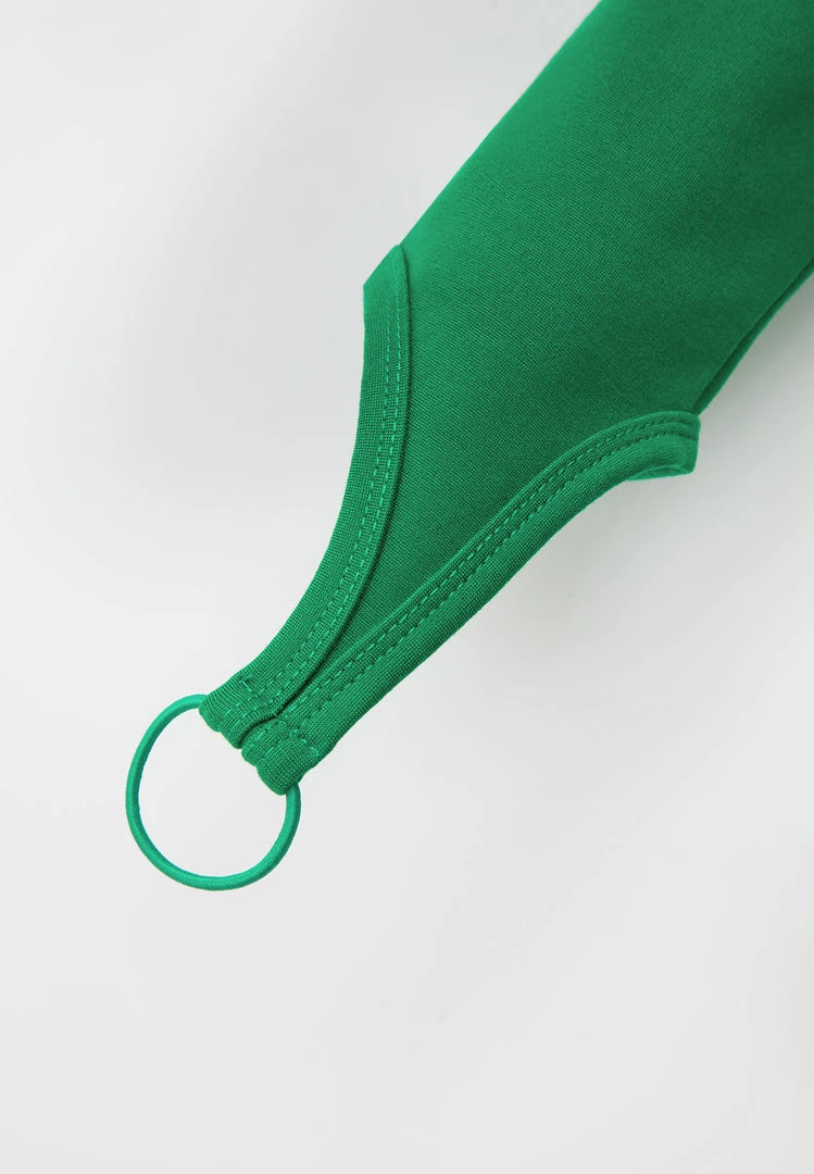 Woman Leggings Cut-Out O-Ring Leggings - Green