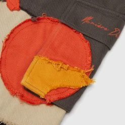 Man Casual Trousers Deconstructed Sun & Cloud Cargo Pants - Black