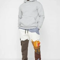 Man Casual Trousers Deconstructed Sun & Cloud Cargo Pants - Multi