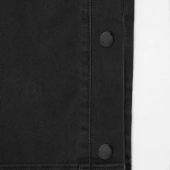 Man Denim Denim Popper Cargo Pants - Washed Black