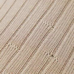 Woman Jumpsuits Distressed Knitted Cut Out Jumpsuit - Taupe JUMPSUITS & PLAYSUITS