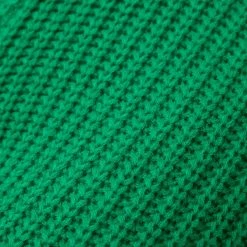 Woman Shorts Distressed Knitted Cycling Shorts - Green CO-ORDS