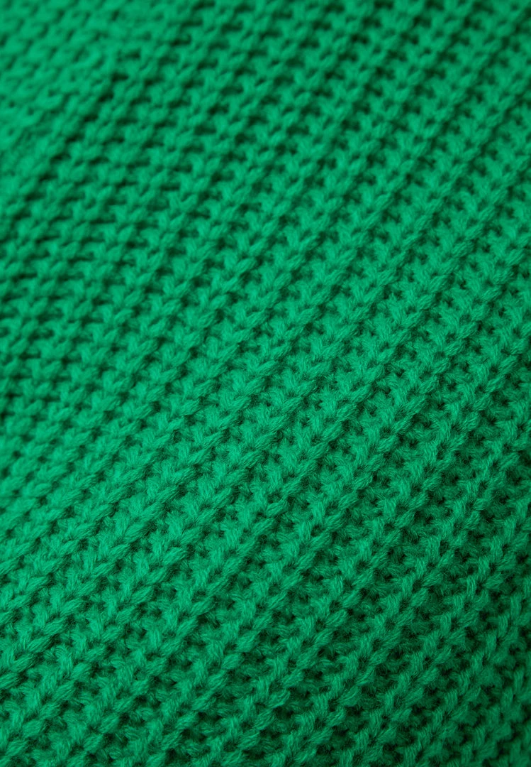 Woman Shorts Distressed Knitted Cycling Shorts - Green CO-ORDS