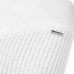 Woman Shorts Distressed Knitted Cycling Shorts - White