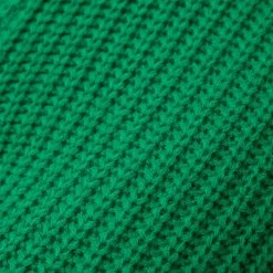 Woman Trousers Distressed Knitted Fit And Flare Trousers - Green