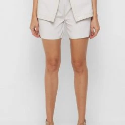 Woman Shorts Double Pocket City Shorts - Stone