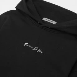 Man Hoodies Essential Signature Hoodie - Black