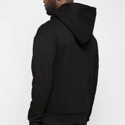 Man Hoodies Essential Signature Hoodie - Black