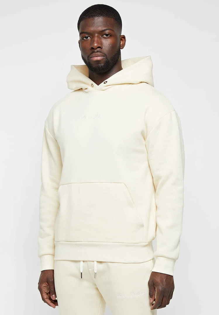 Man Hoodies Essential Signature Hoodie - Cream