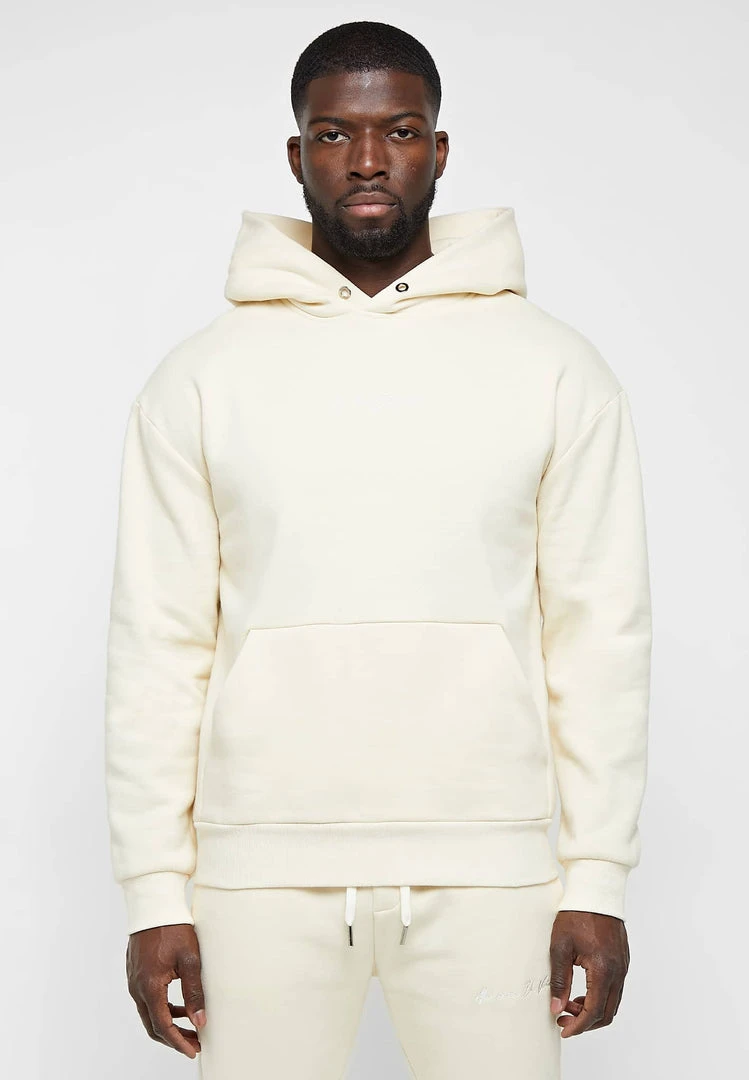 Man Hoodies Essential Signature Hoodie - Cream