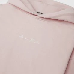 Man Hoodies Essential Signature Hoodie - Pink