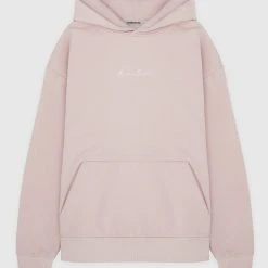 Man Hoodies Essential Signature Hoodie - Pink