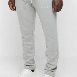 Man Tracksuit Bottoms TRACKSUITS Essential Signature Track Pants - Grey
