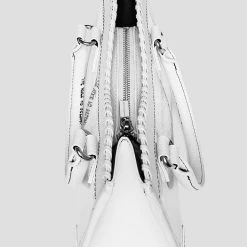 Woman Accessories Graffiti Print Handbag - White