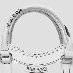 Woman Accessories Graffiti Print Handbag - White