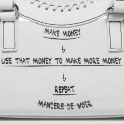 Woman Accessories Graffiti Print Handbag - White