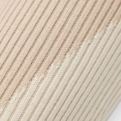 Woman Trousers Knitted Contour Fit And Flare Trousers - Beige/Beige