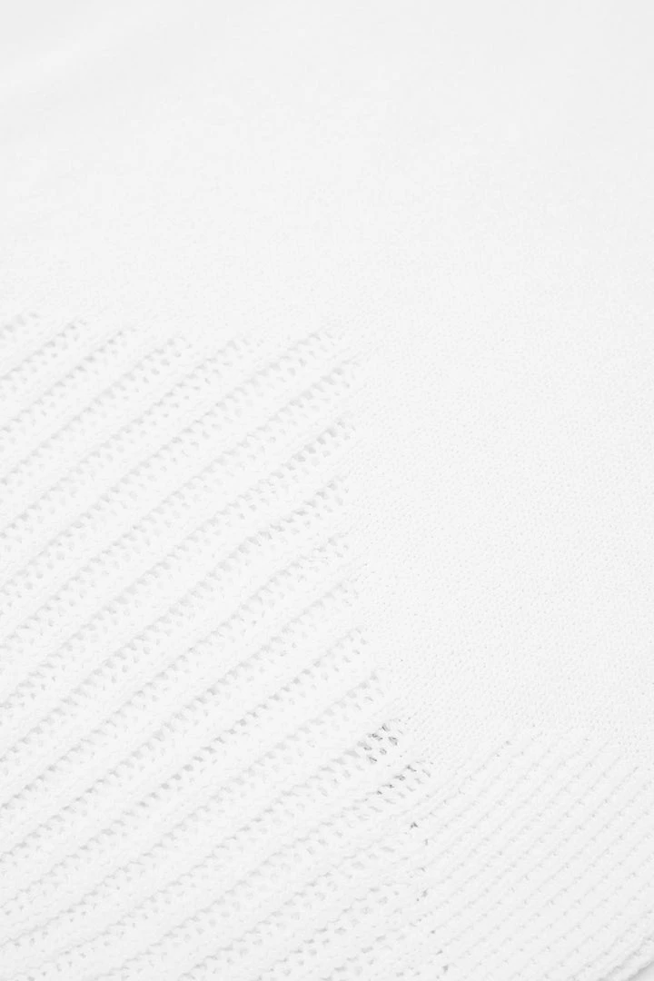 Woman Tops Knitted Crop Top - White TOPS & T SHIRTS