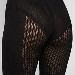 Woman Shorts CO-ORDS Knitted Cycling Shorts - Black