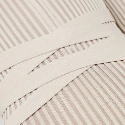 Woman Jumpsuits JUMPSUITS & PLAYSUITS Knitted Two Tone Jumpsuit With Belt - Beige/Taupe