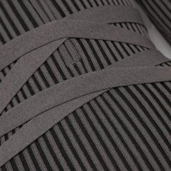 Woman Jumpsuits Knitted Two Tone Jumpsuit With Belt - Grey/Black JUMPSUITS & PLAYSUITS