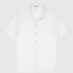 Man Shirts Lace Resort Shirt - White