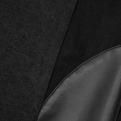 Woman Denim Lace Up Patchwork Mom Jeans - Black