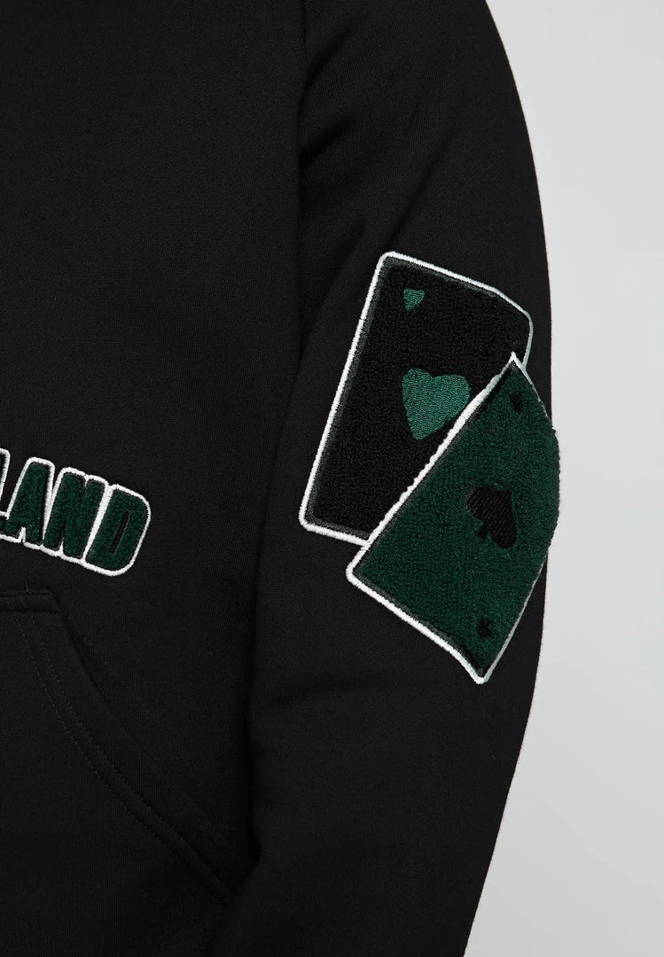 Man Hoodies Lost In Wonderland Hoodie - Black / Green