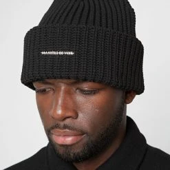 Man Accessories Manière De Voir Beanie - Black