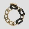 Woman Jewellery Matte & Gold Bracelet - Black
