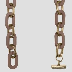 Woman Jewellery Matte & Gold Necklace - Brown