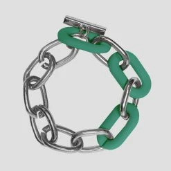 Woman Jewellery Matte & Silver Bracelet - Green